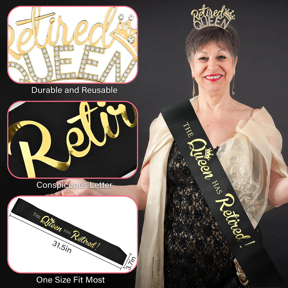 Fenyor7i close-up of black satin sash gold foil letters adding photo-ready contrast