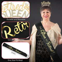 Fenyor7i close-up of black satin sash gold foil letters adding photo-ready contrast