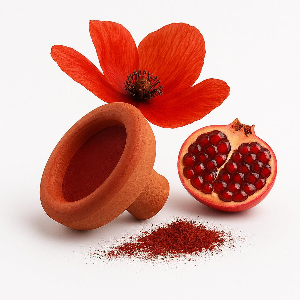 FERIHA jar front view showing authentic packaging and rich red tint benefit