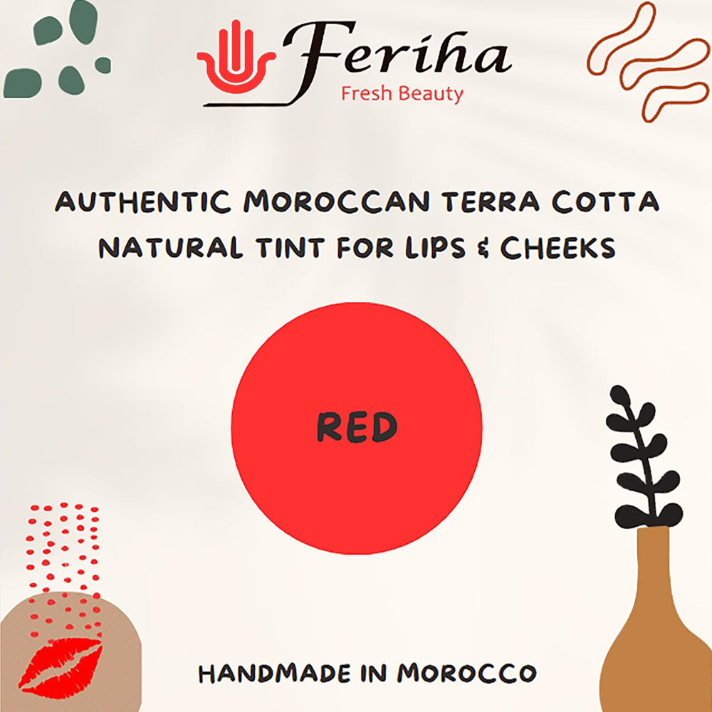 FERIHA lip application on model showing buildable red color benefit