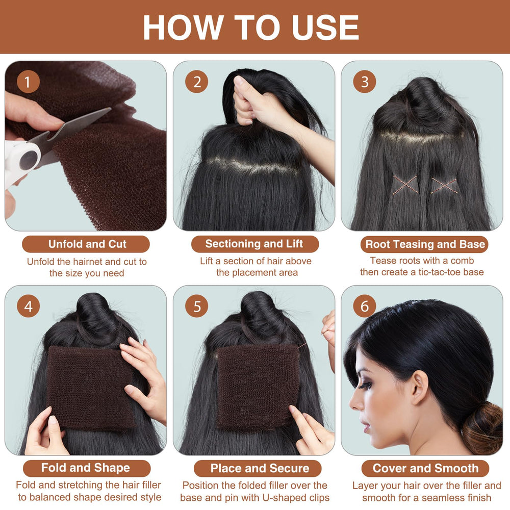 FEUNLEM sponge thin tapered edge under a braid for invisible blending