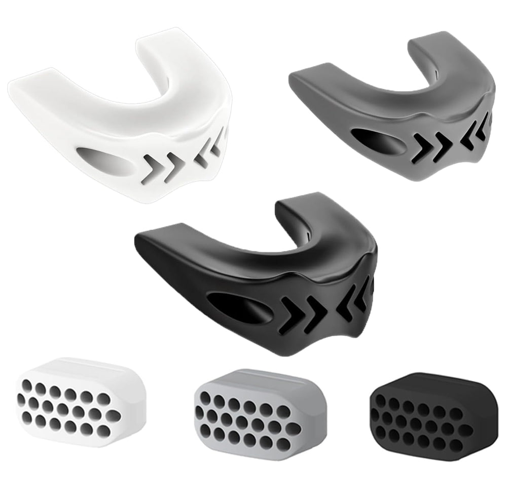 FGVOPJM jaw trainer front view showing packaging and included pieces for easy identification and setup