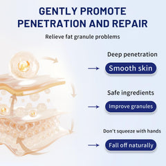 FHJinqi application near eye showing gentle use and targeted smoothing benefit