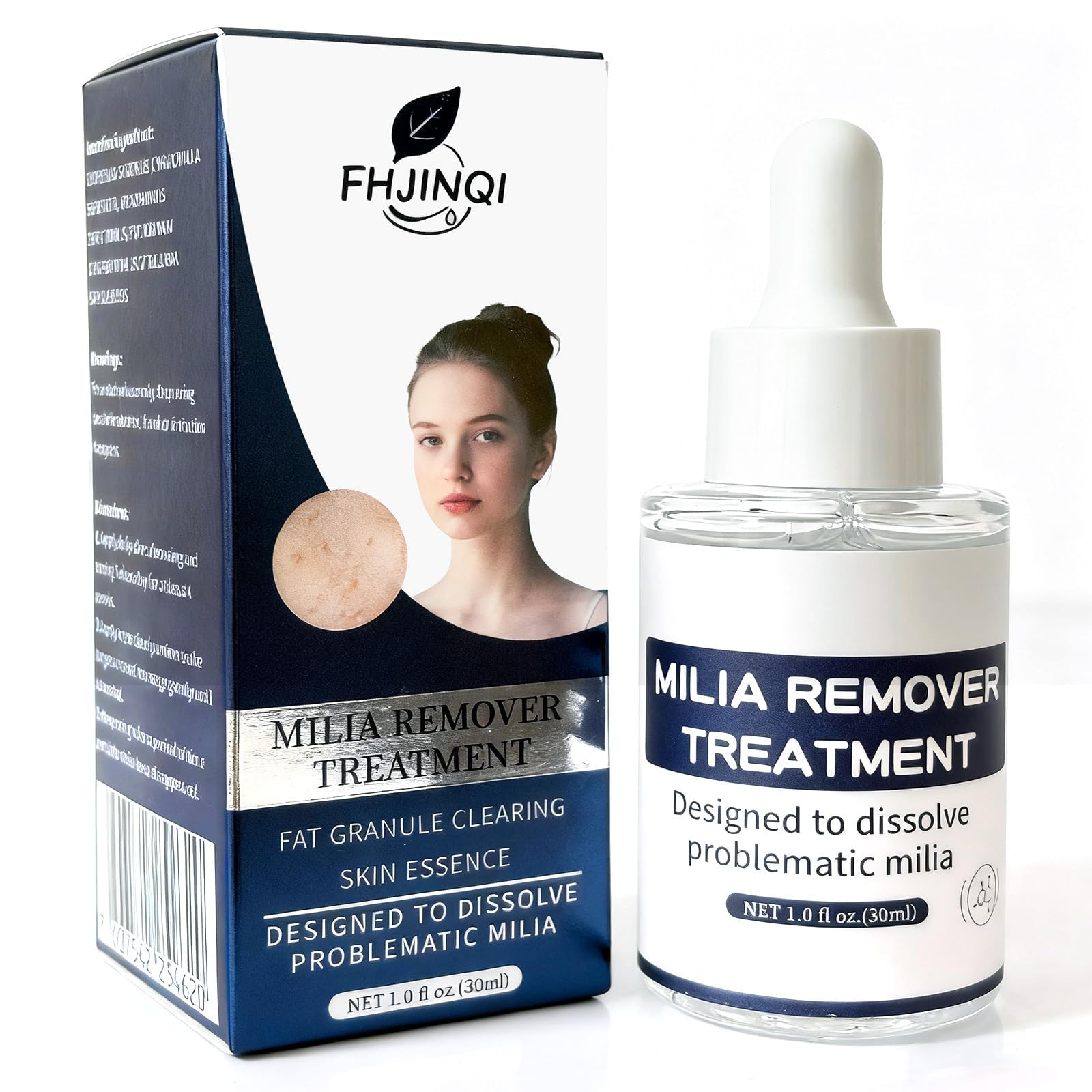 FHJinqi bottle front view showing label and clear solution benefit clarity