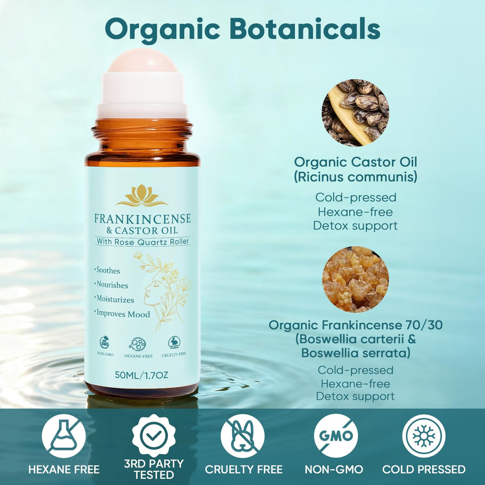 Fibosara castor oil texture droplet demonstrating rich hydration and skin nourishment