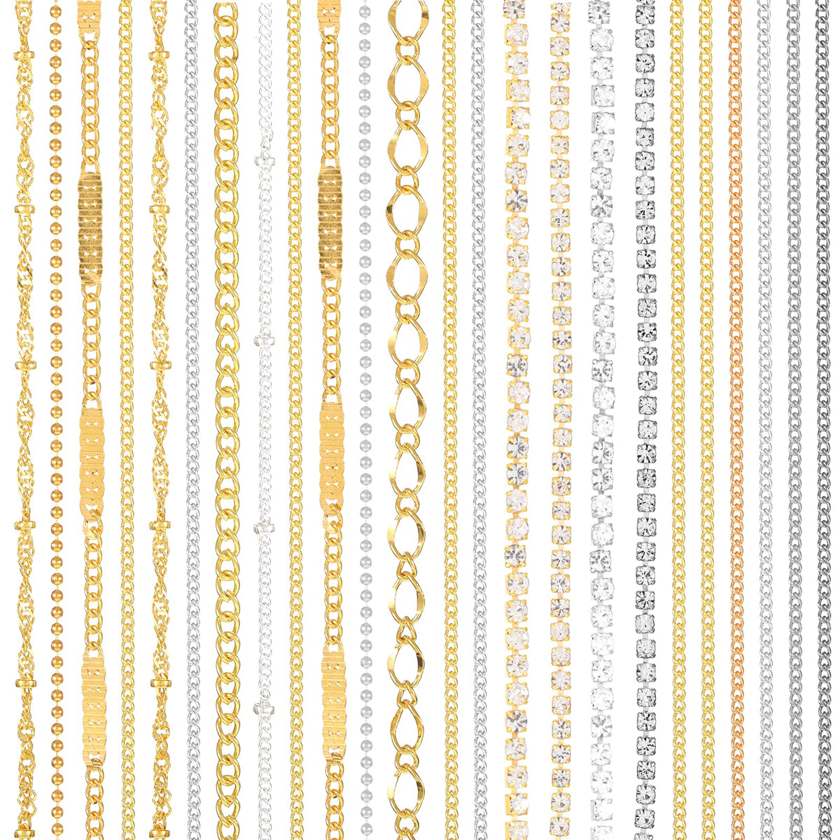 Fibraze front packaging displaying 24-piece nail charm set, clear identification and variety