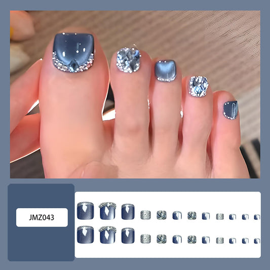 FIEONCIY close-up of nail design and charm highlighting decorative detail and polish effect