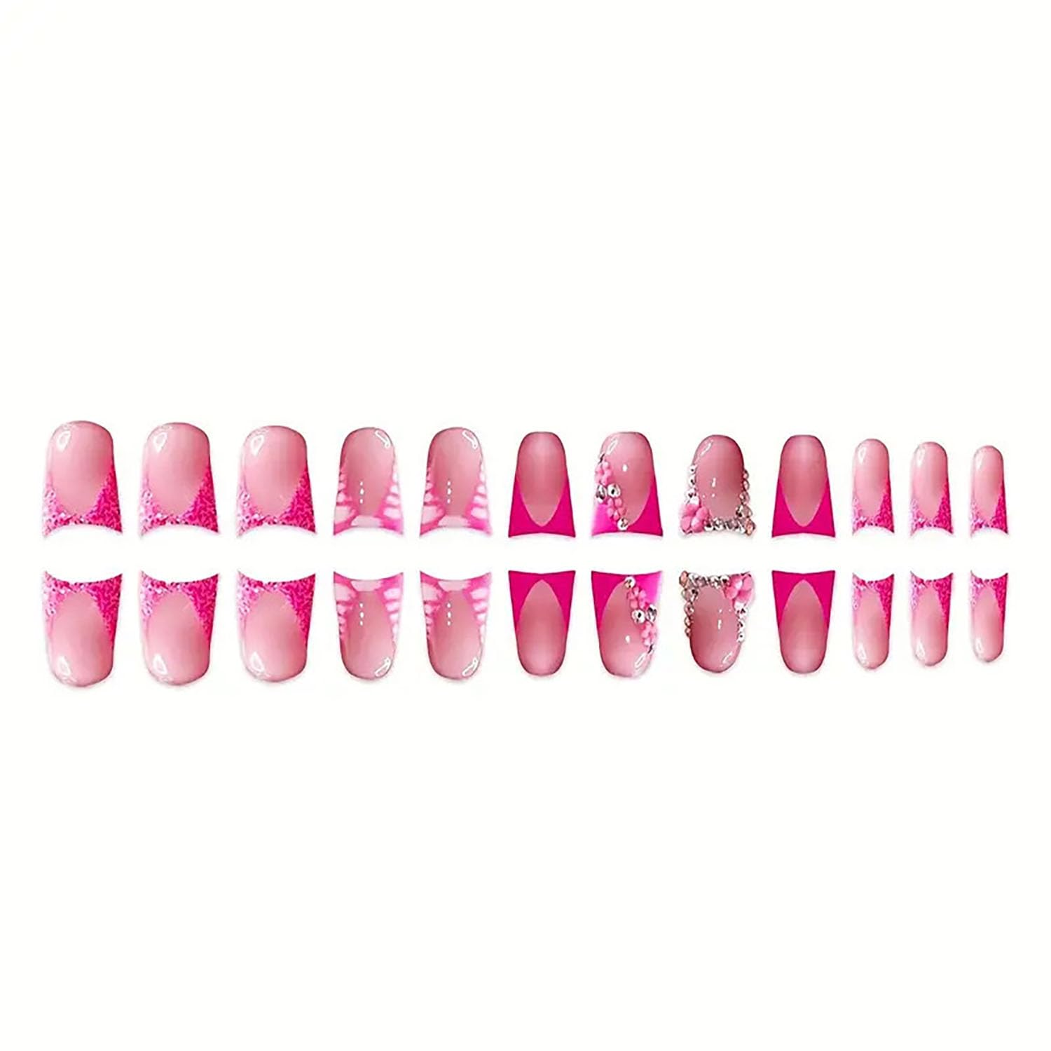 FIEONCIY glossy French close-up highlighting smooth finish and shine