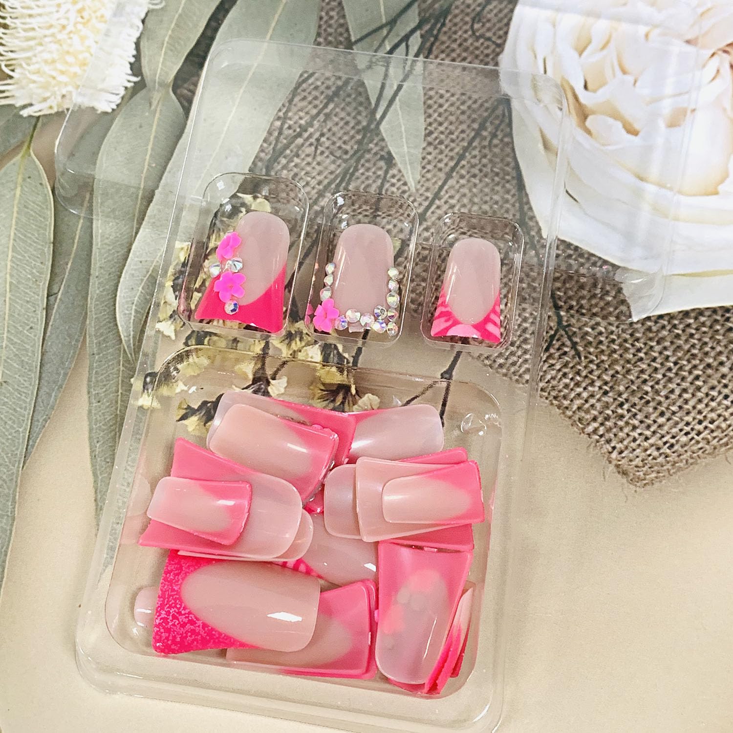 FIEONCIY kit contents with tools and adhesive tabs for quick application