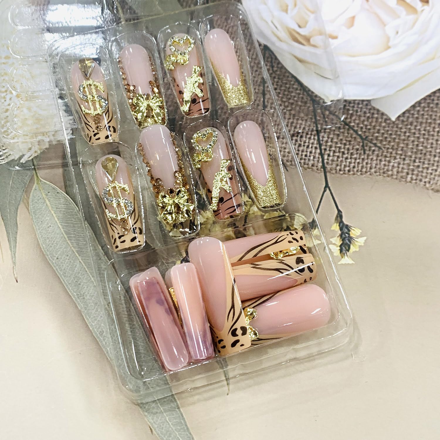 FIEONCIY nails worn in lifestyle setting showing instant polished look