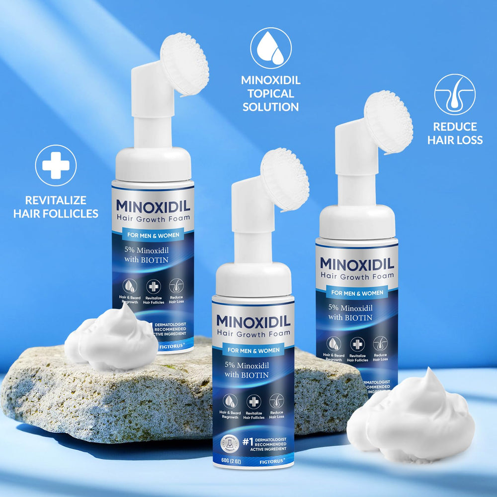 FIGTORUS foam texture in palm highlighting lightweight, fast-absorbing formula benefit