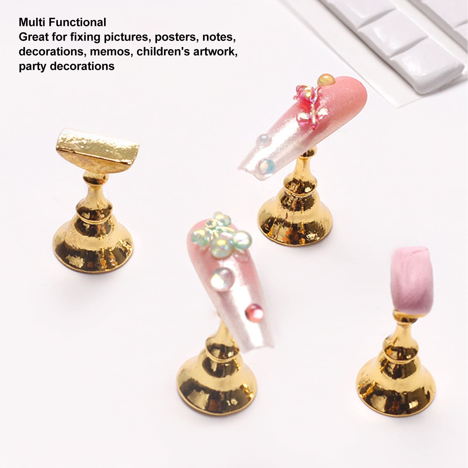 FILFEEL clay securing a false nail tip, enabling precise nail painting