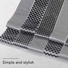 FILFEEL finished manicure with plaid accents showcasing polished professional look