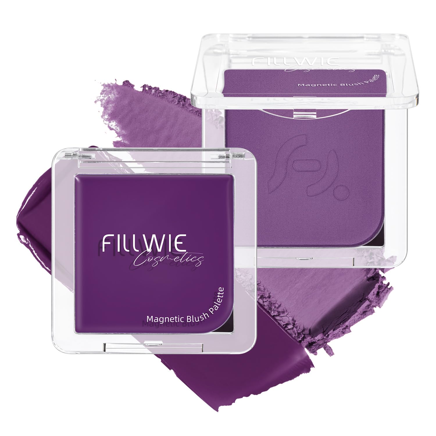 Fillwie compact front view showing violet veil shade and sleek design benefit portability
