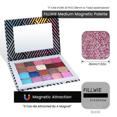 Festival makeup scene with Fillwie creating ethereal, iridescent eye looks for events