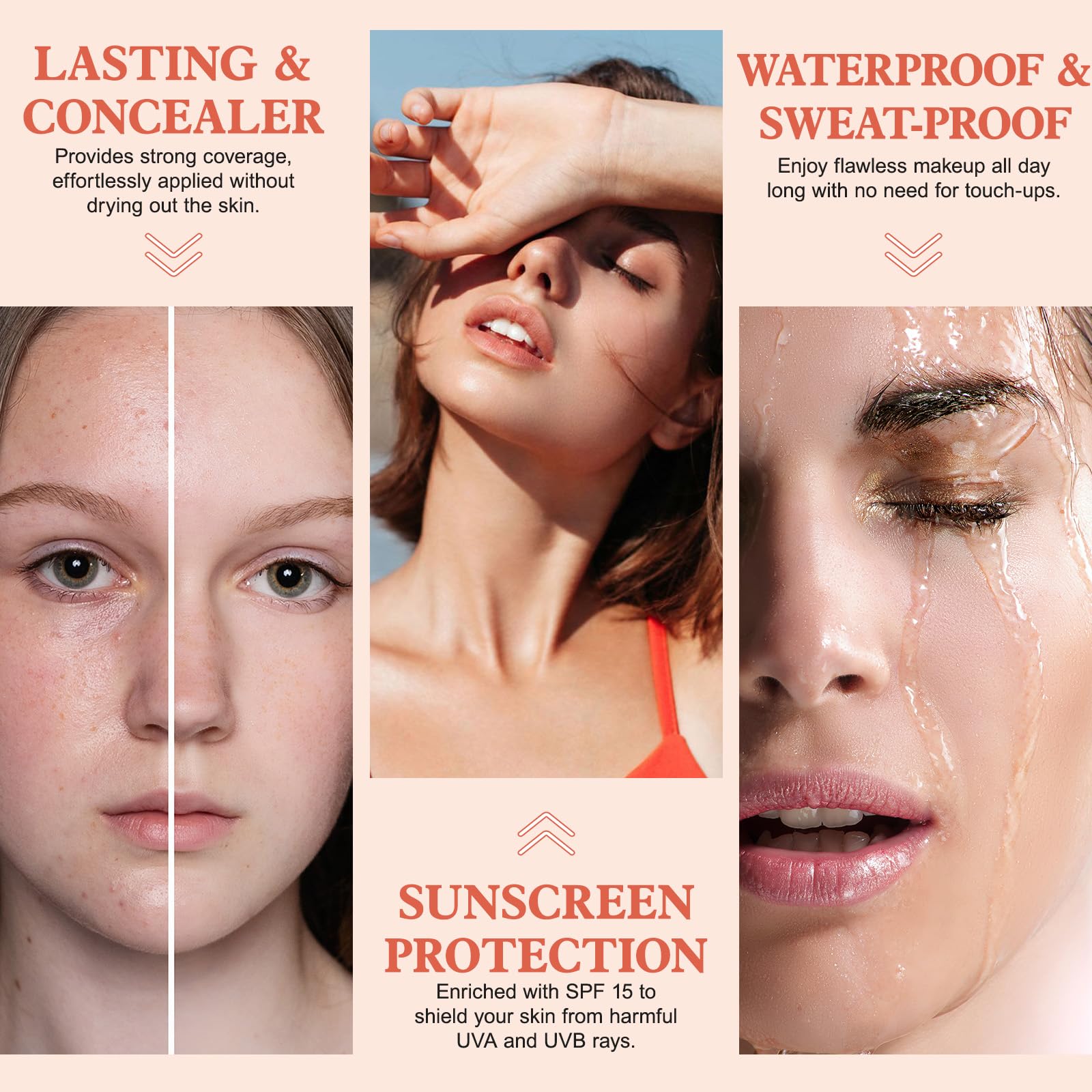 find back closeup skin finish revealing pore-smoothing effect benefit