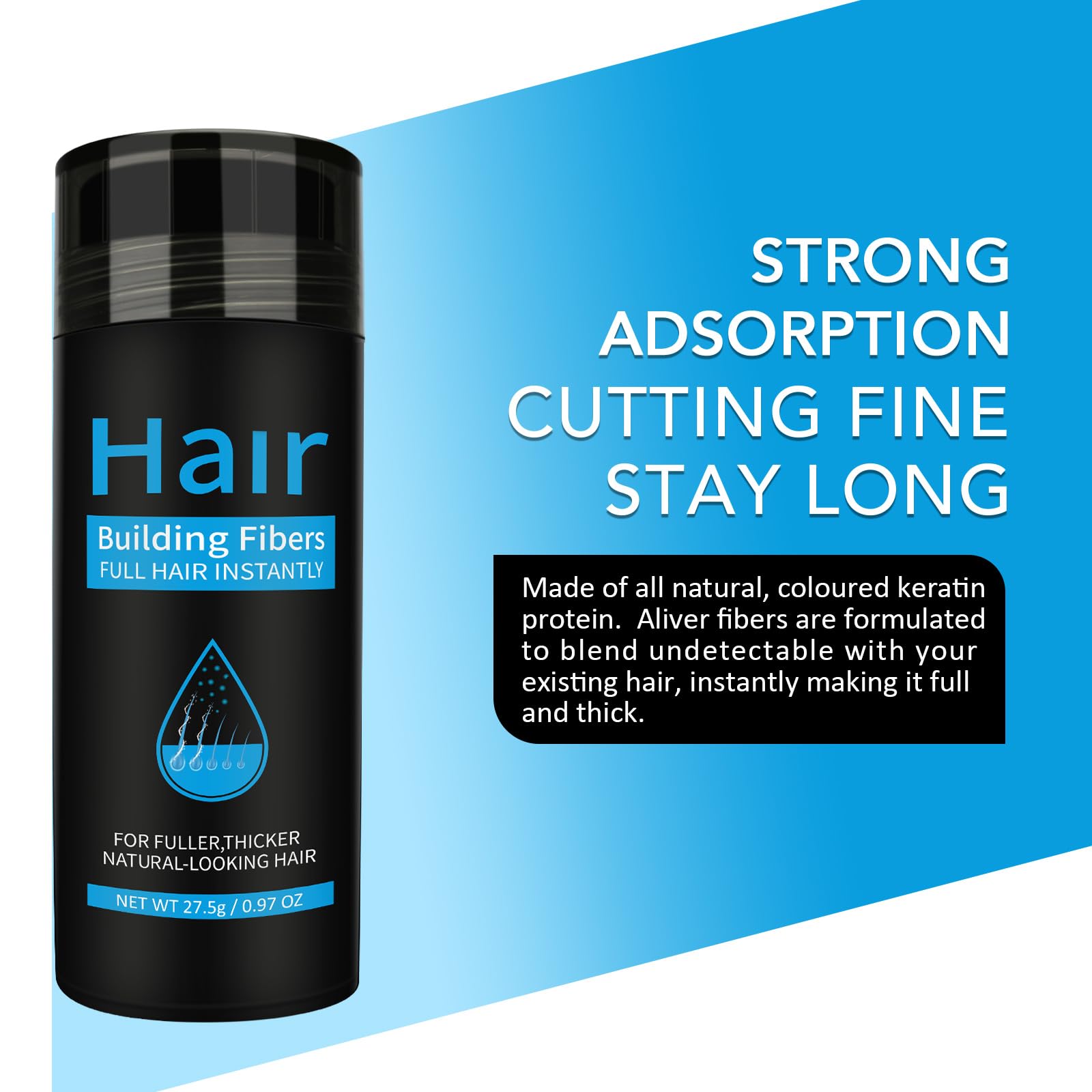 find back fibers texture close-up revealing natural keratin-like strands for realistic volume