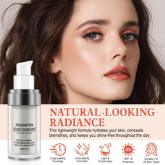 find back label spf15 emphasizing light sun protection benefit
