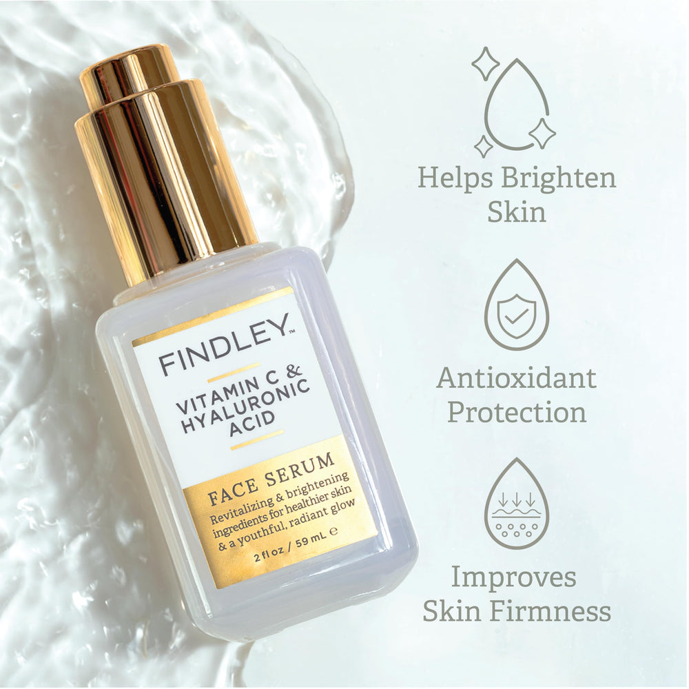 Findley close-up of serum texture showing lightweight hydrating finish