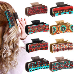 FineCheer front view of cow print clip pack showing variety and rustic appeal