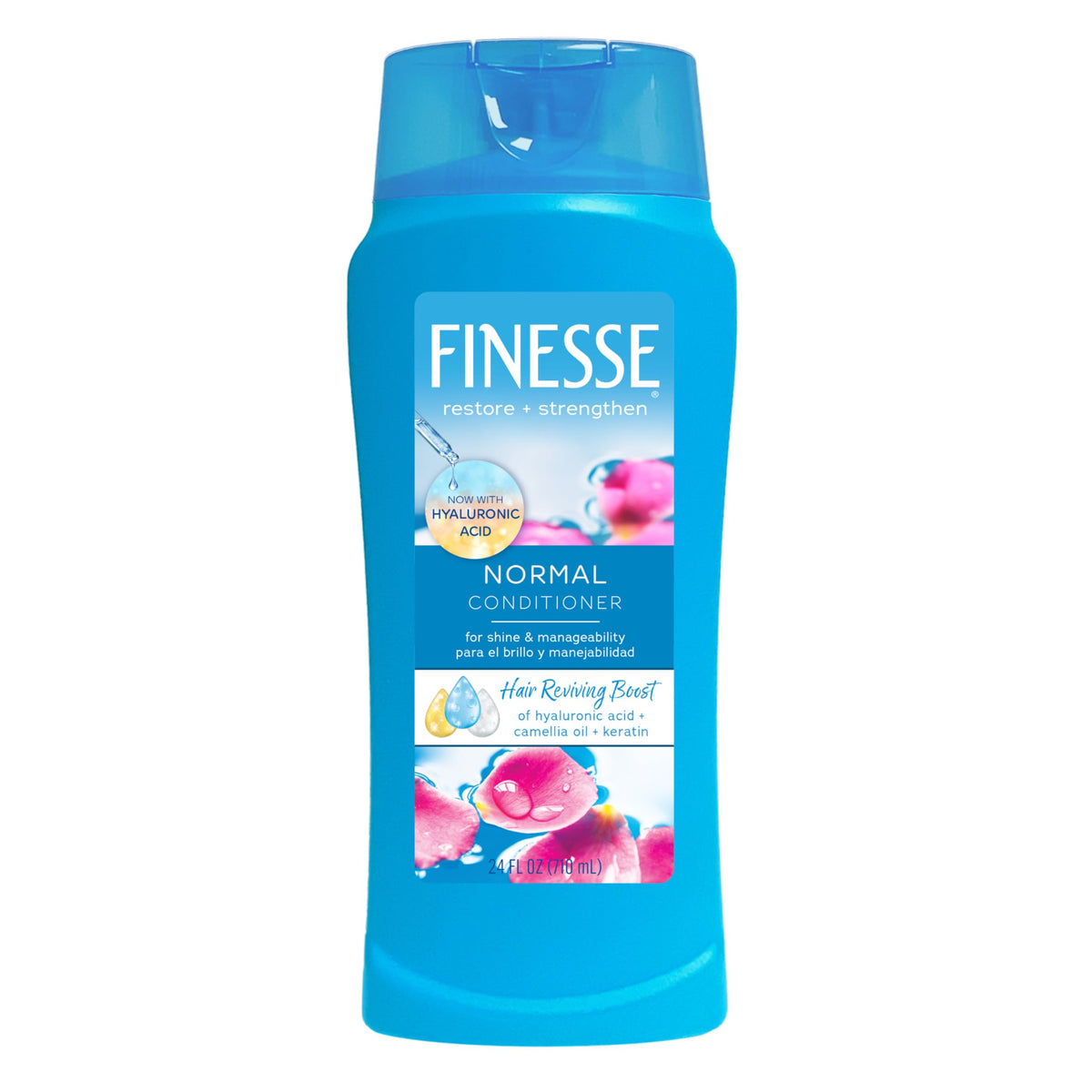 FINESSE front bottle view showing label and clear product benefit