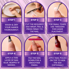 Finga-Nails file and kit contents flatlay for guided repair