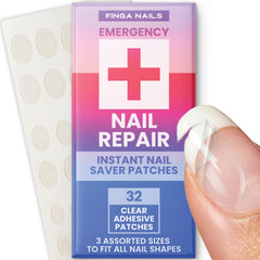 Finga-Nails front packaging showing clear repair tabs and kit benefit