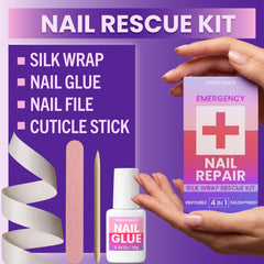 Finga-Nails lifestyle hands using kit for quick fix