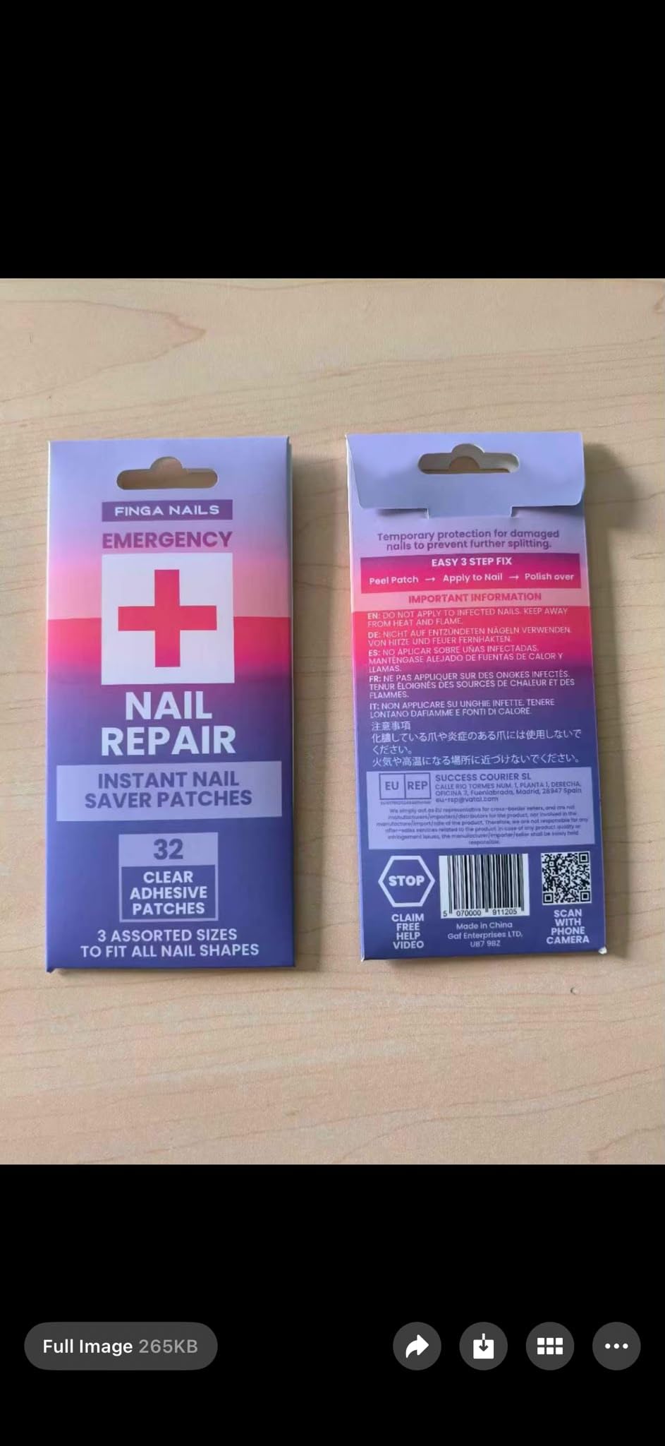 Finga-Nails in a purse emergency kit ready for on-the-go nail repair