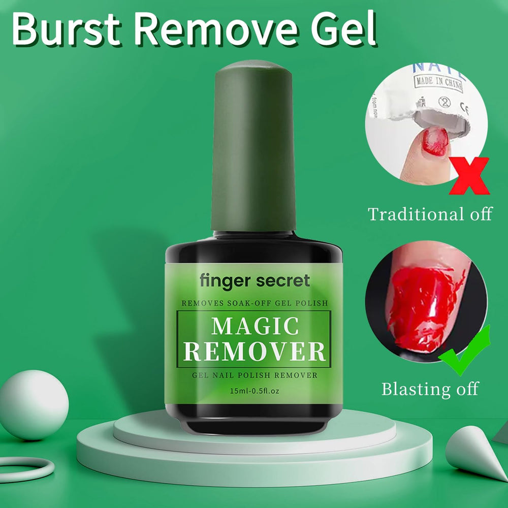 finger secret gel texture close-up demonstrating thick consistency for precise application benefit