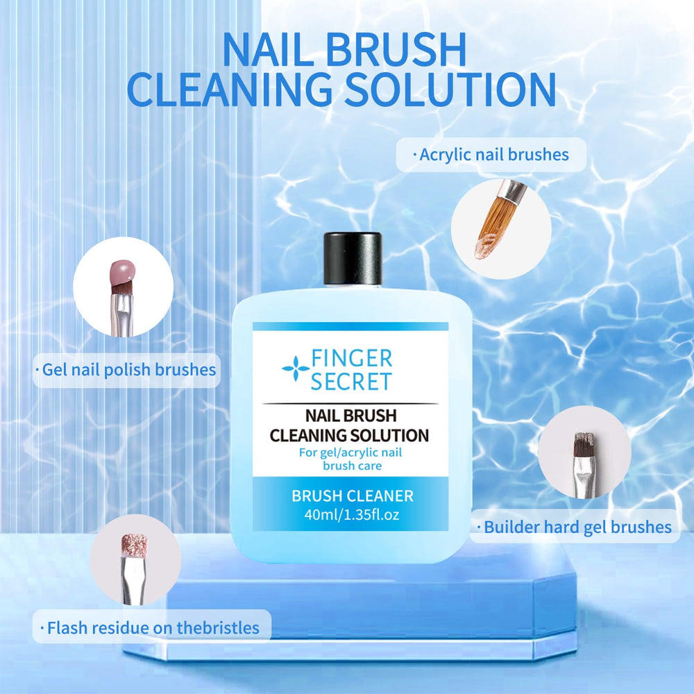 finger secret cured crystal-clear nails demonstrating glossy, non-yellowing finish