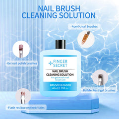 finger secret cured crystal-clear nails demonstrating glossy, non-yellowing finish