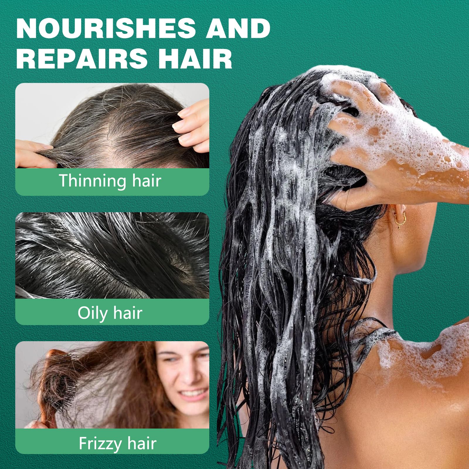 Finturo rich lather in hand from Seven Green bar demonstrating gentle cleansing