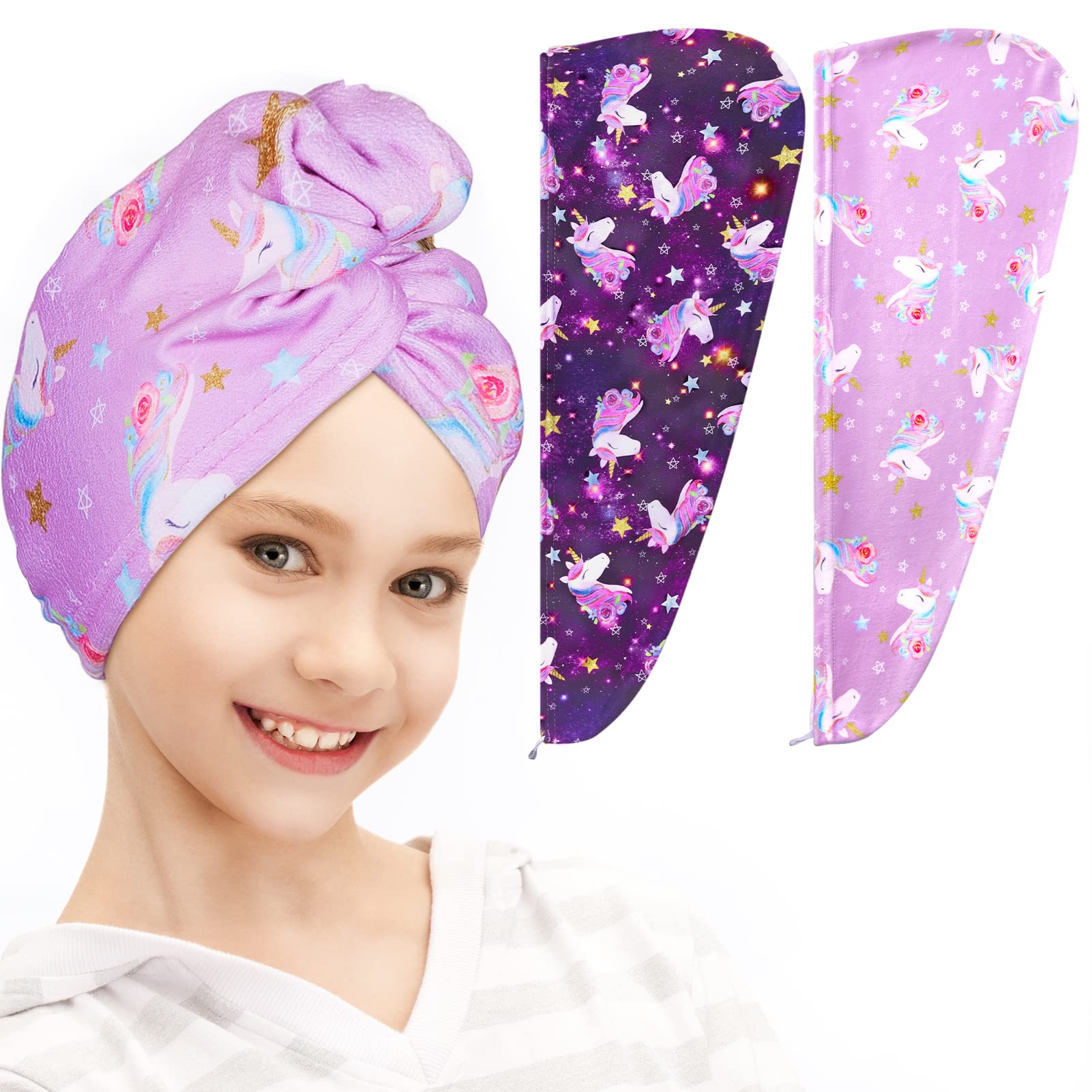 FIOBEE front packaging showing two colorful towel wraps and benefits
