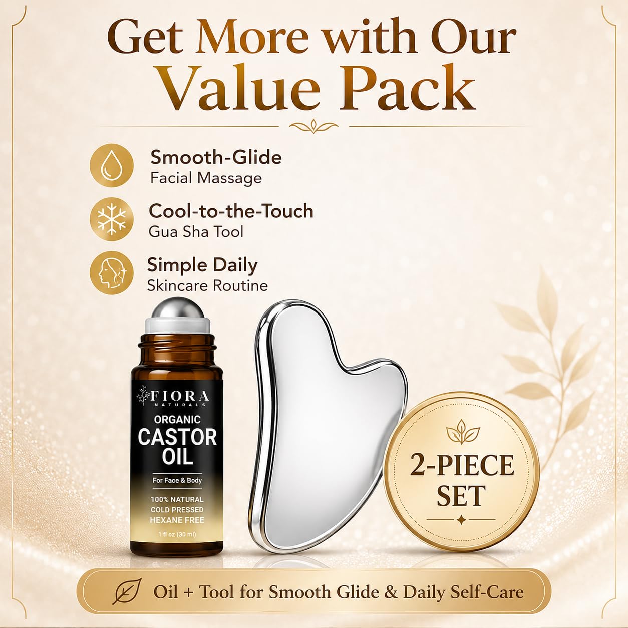 Fiora Naturals texture of castor oil droplet showing rich glide and emollient benefit
