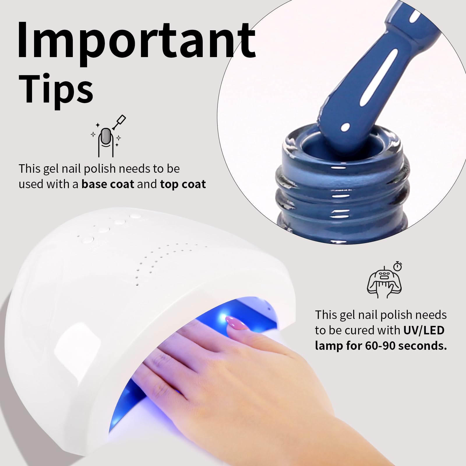 Firedeep application curing under LED lamp for fast durable finish