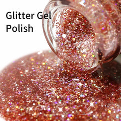 Firedeep close-up of glitter texture highlighting even sparkle and coverage