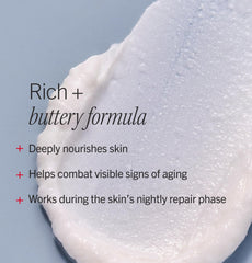 First Aid Beauty cream on fingertip demonstrating buttery spreadability and nourishment
