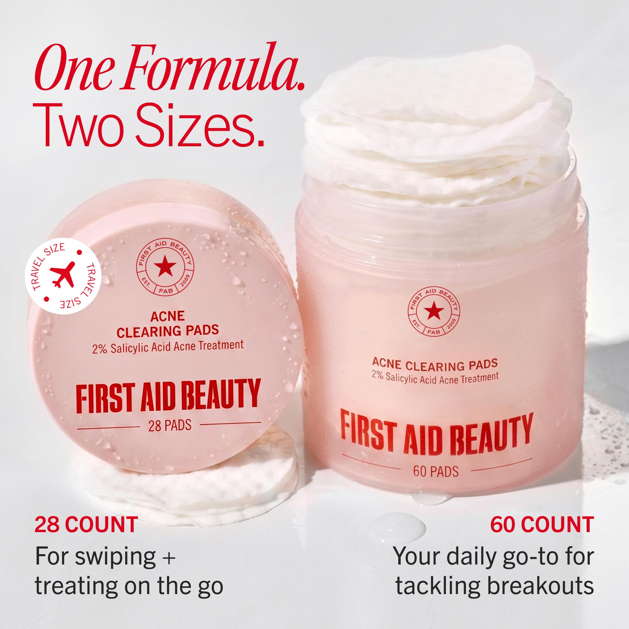 First Aid Beauty ingredient label close-up showing clean, sensitive-friendly formula