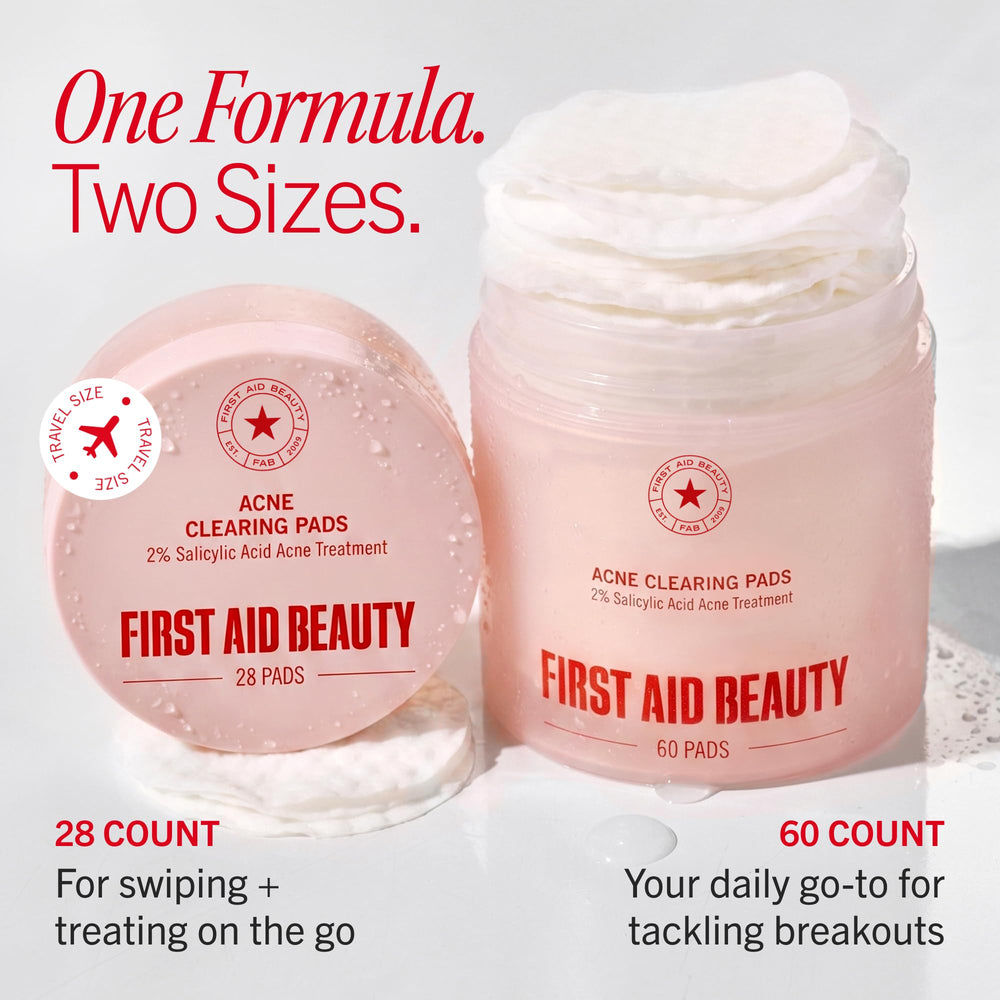 First Aid Beauty ingredient label close-up showing clean, sensitive-friendly formula