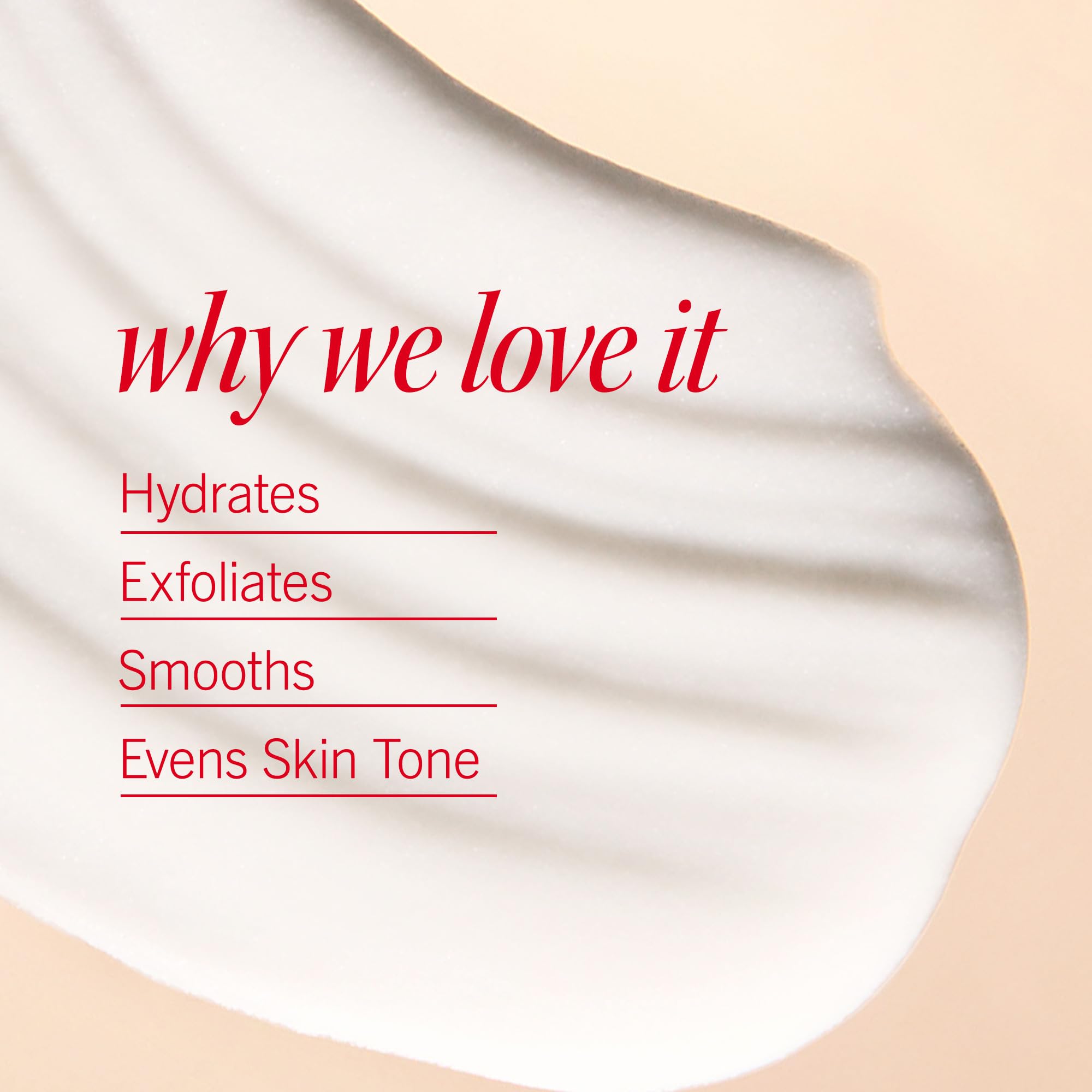 First Aid Beauty creamy lotion texture swiped on skin demonstrating smooth absorption