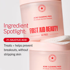 First Aid Beauty pad in hand demonstrating easy, mess-free application