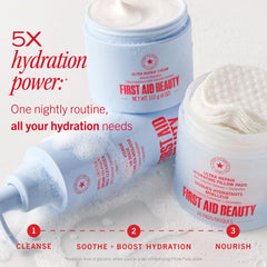 First Aid Beauty clinical badge graphic signifying tested barrier-strengthening benefits
