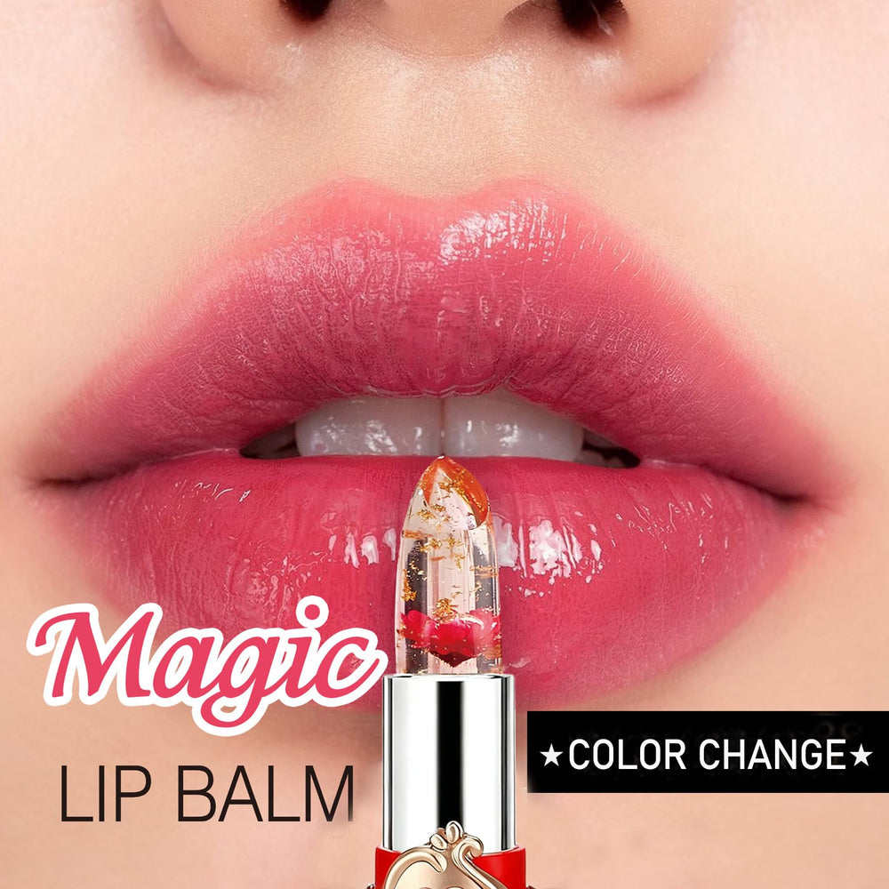 firstfly applied on lips before and after showing color-change benefit