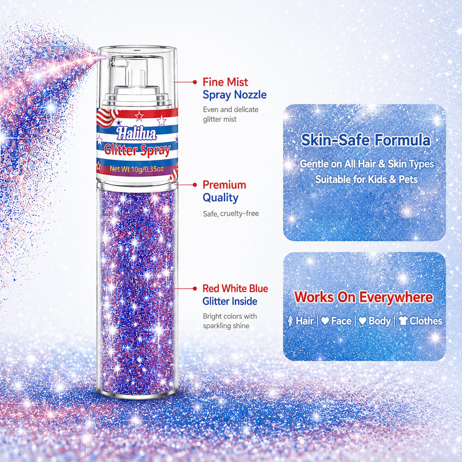 firstfly bottle held in hand to show size and convenient on-the-go touch-ups