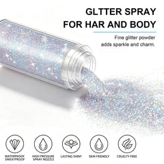 firstfly festival lifestyle model wearing glitter illustrating striking event-ready sparkle