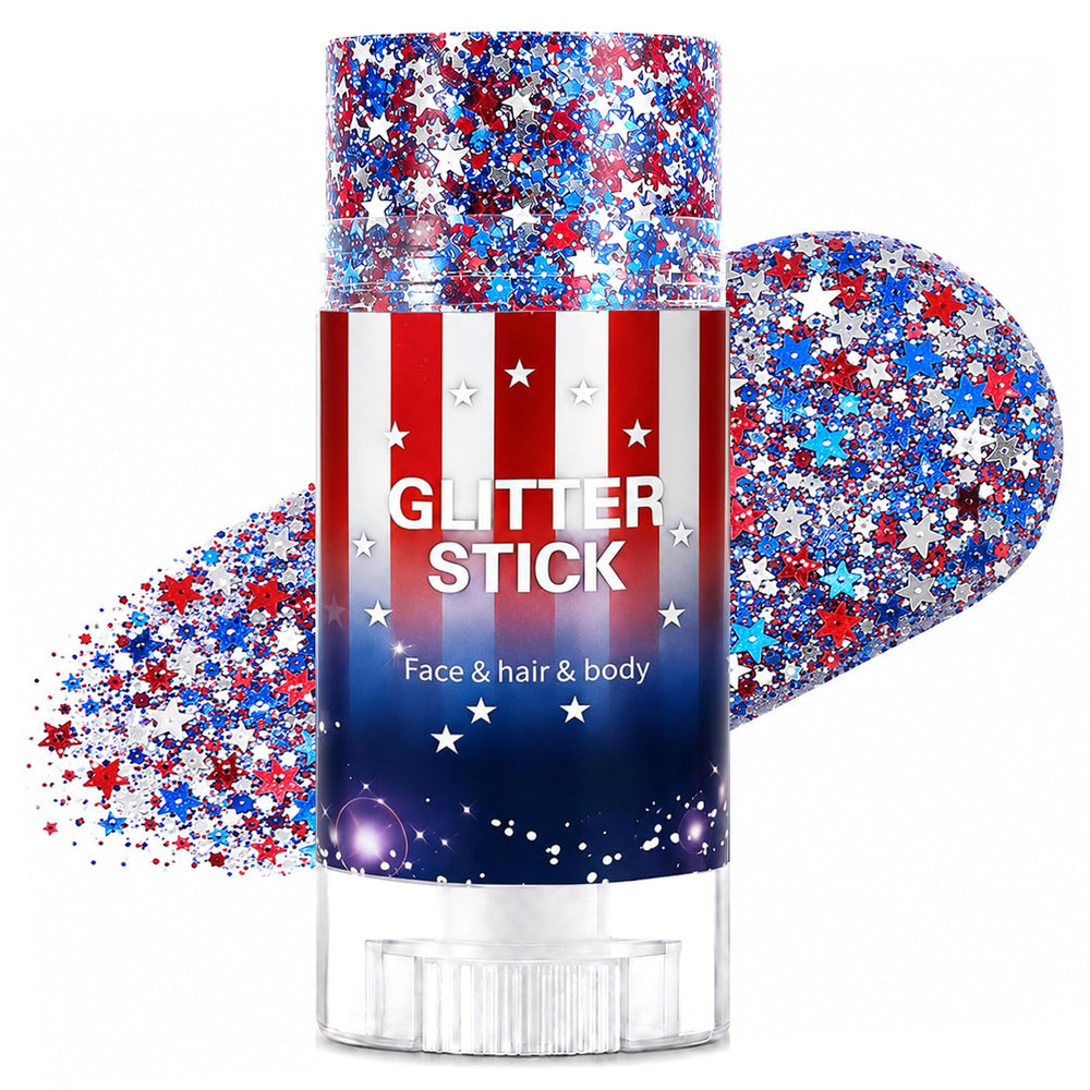 firstfly front packaging showing complete patriotic glitter kit benefit easy party-ready set