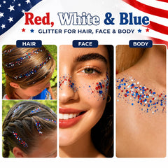 firstfly glitter stick at parade lifestyle shot showing festive, long-wear sparkle
