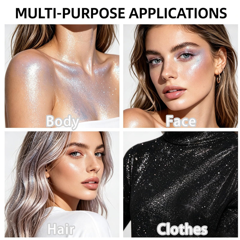 firstfly hair shimmer after spray highlighting reflective holographic shine