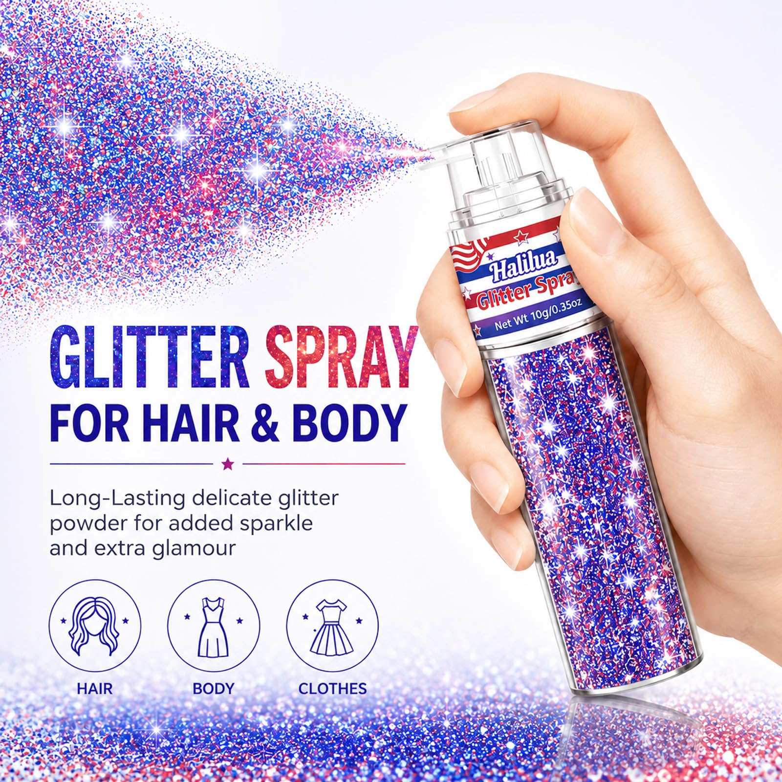 firstfly glitter on child’s face for kid-friendly festive sparkle and safe use